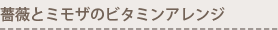薔薇とミモザのビタミンアレンジ